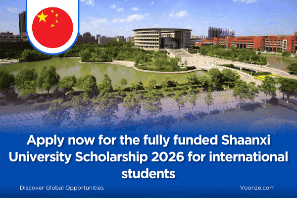 Apply now for the fully funded Shaanxi University Scholarship 2026 for international students