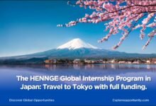The HENNGE Global Internship Program in Japan: Travel to Tokyo with full funding.